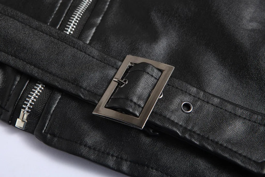 ג'אקט דמוי עור קלאסי